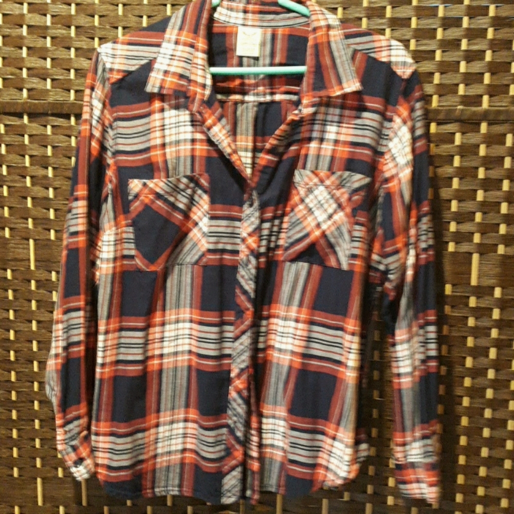 Flannel button up shirt